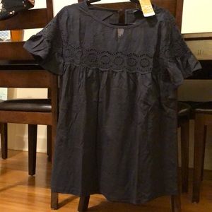 Brand new navy Suzanne Betro shirt